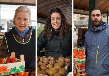 Los fruteros de la Plaza España: «Todas las fresas que vendemos son de origen nacional»