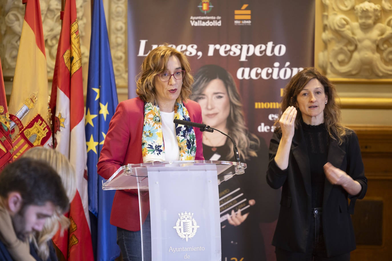 Las imágenes del acto institucional en el Ayuntamiento por el Día de la mujer