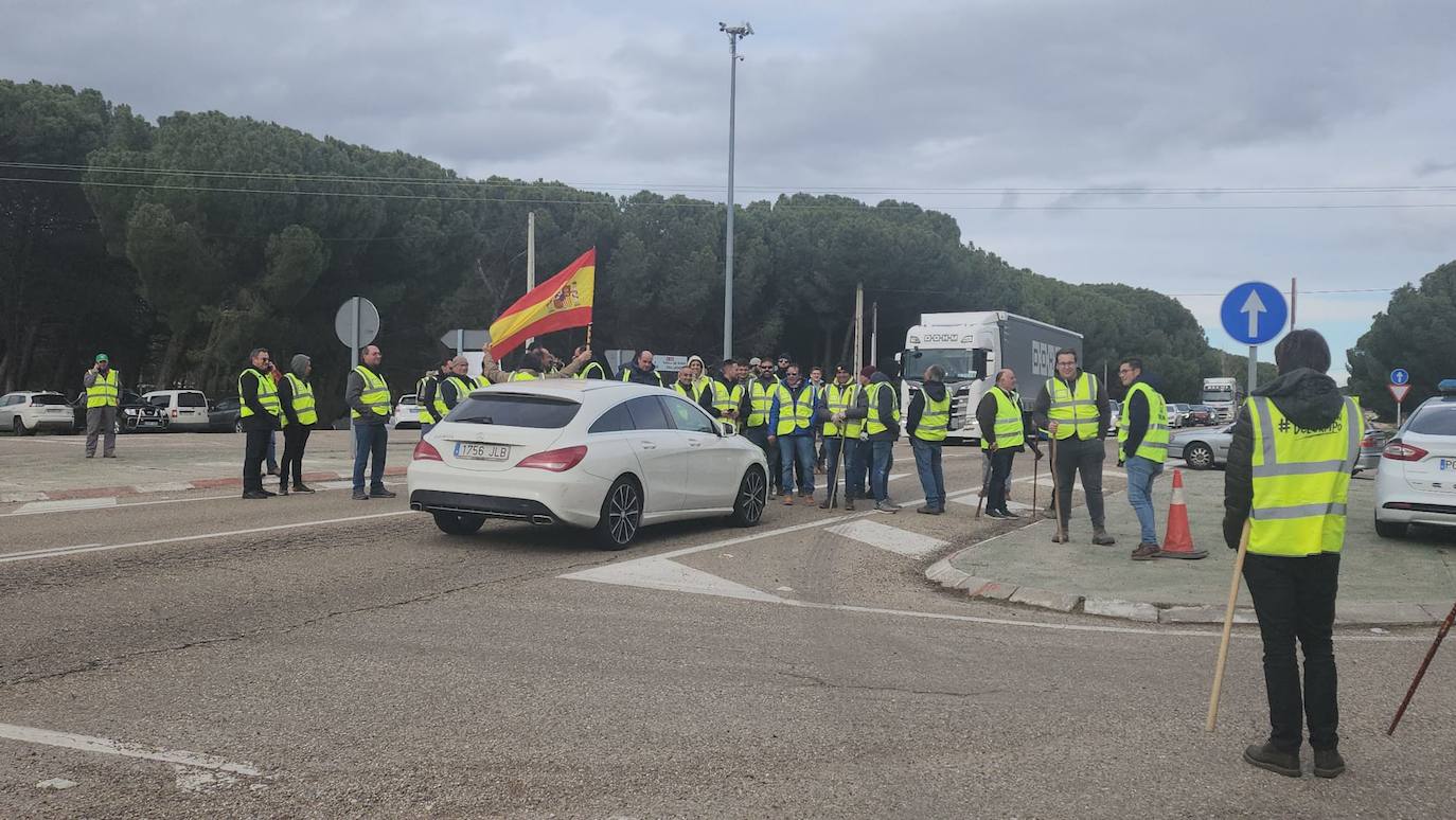 Protestas de agricultores en Traspinedo.