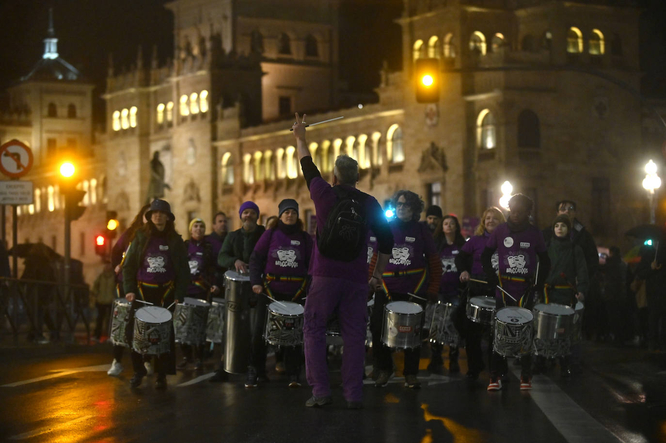 Las imágenes de la marcha feminista en Valladolid