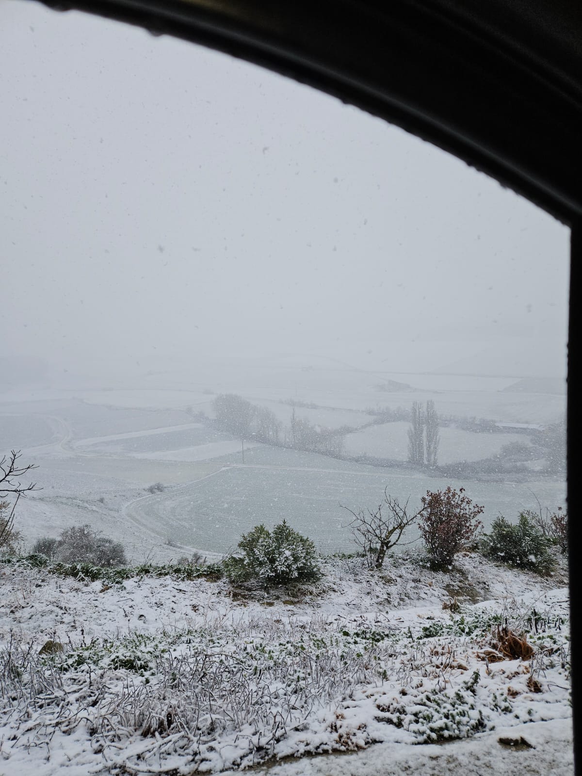 La provincia de Valladolid cubierta de nieve, en imágenes