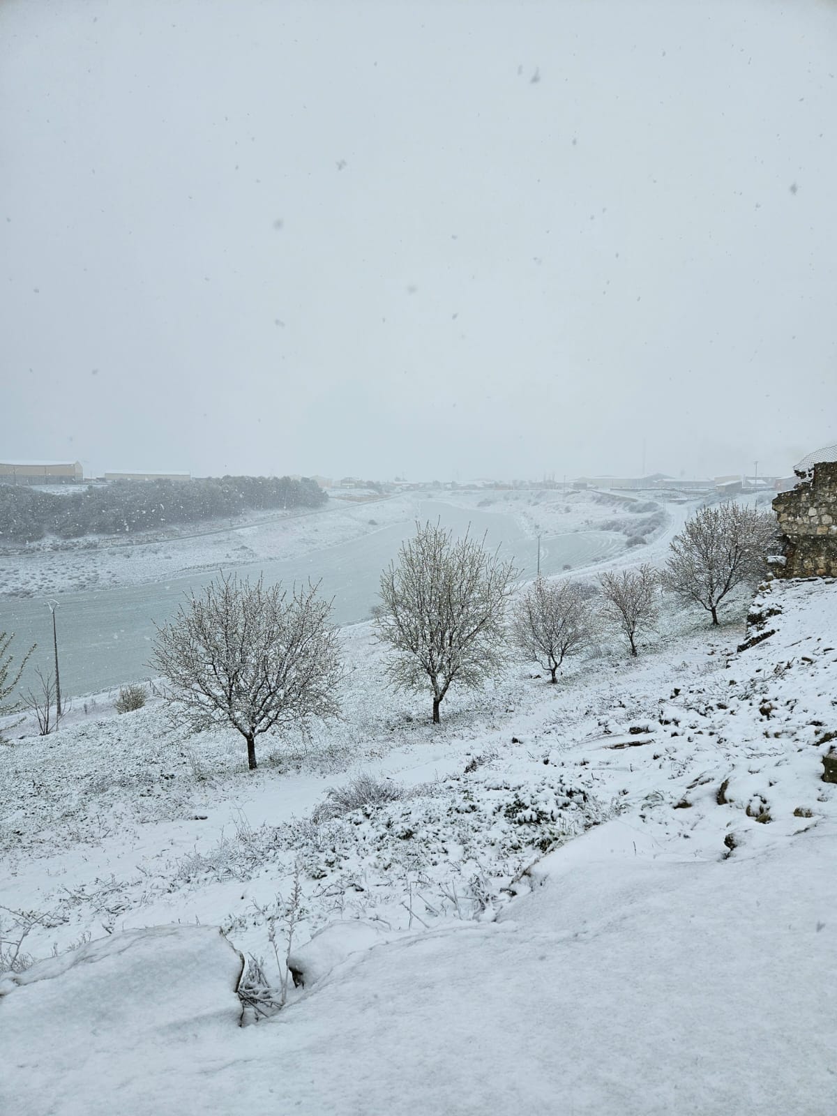 La provincia de Valladolid cubierta de nieve, en imágenes