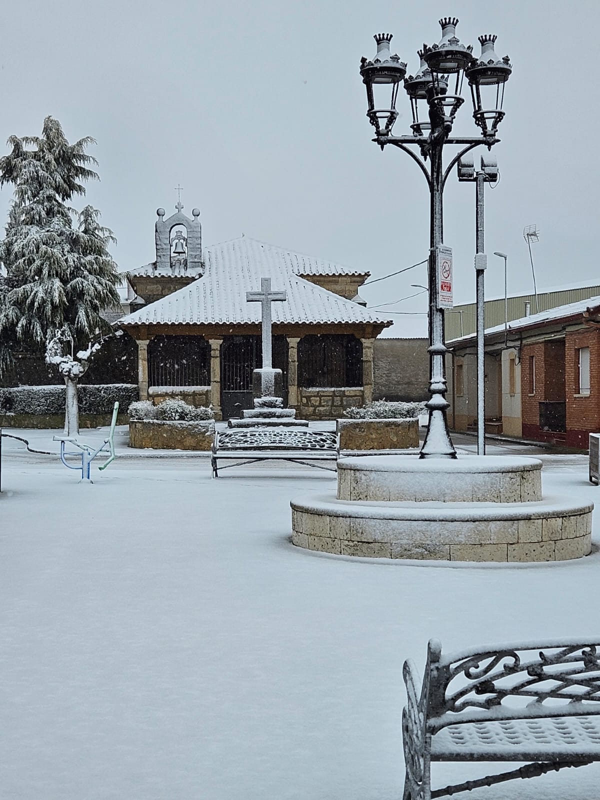 La provincia de Valladolid cubierta de nieve, en imágenes