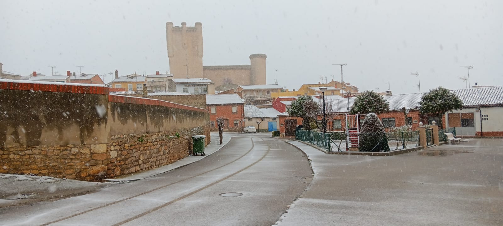 La provincia de Valladolid cubierta de nieve, en imágenes