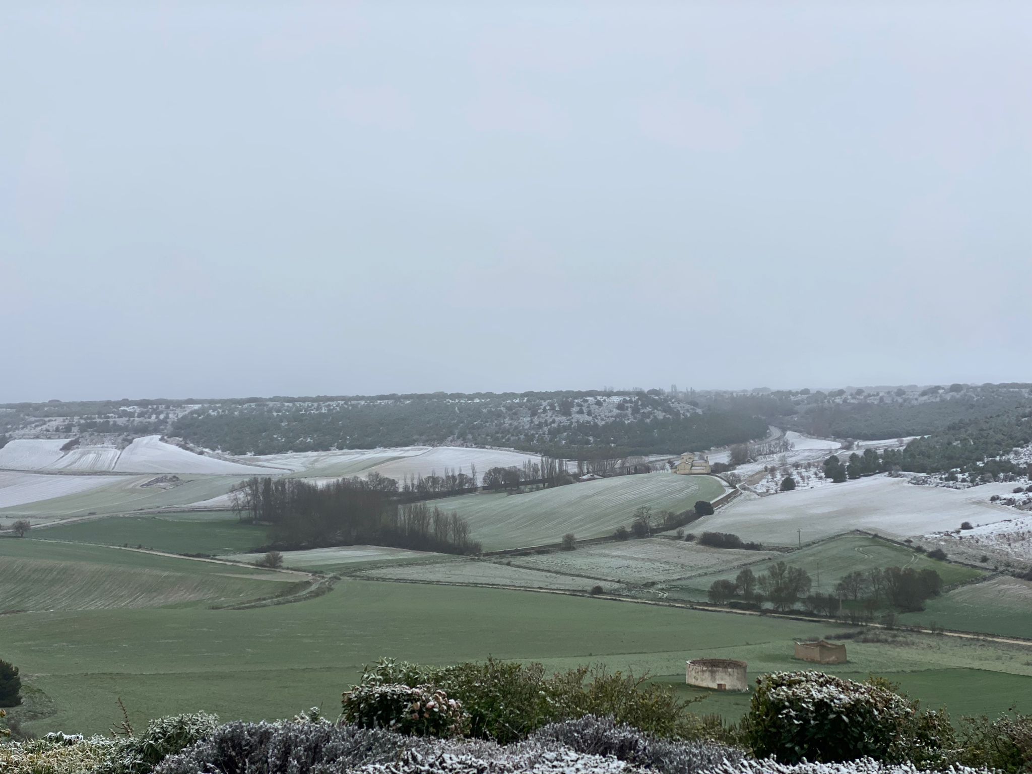 La provincia de Valladolid cubierta de nieve, en imágenes