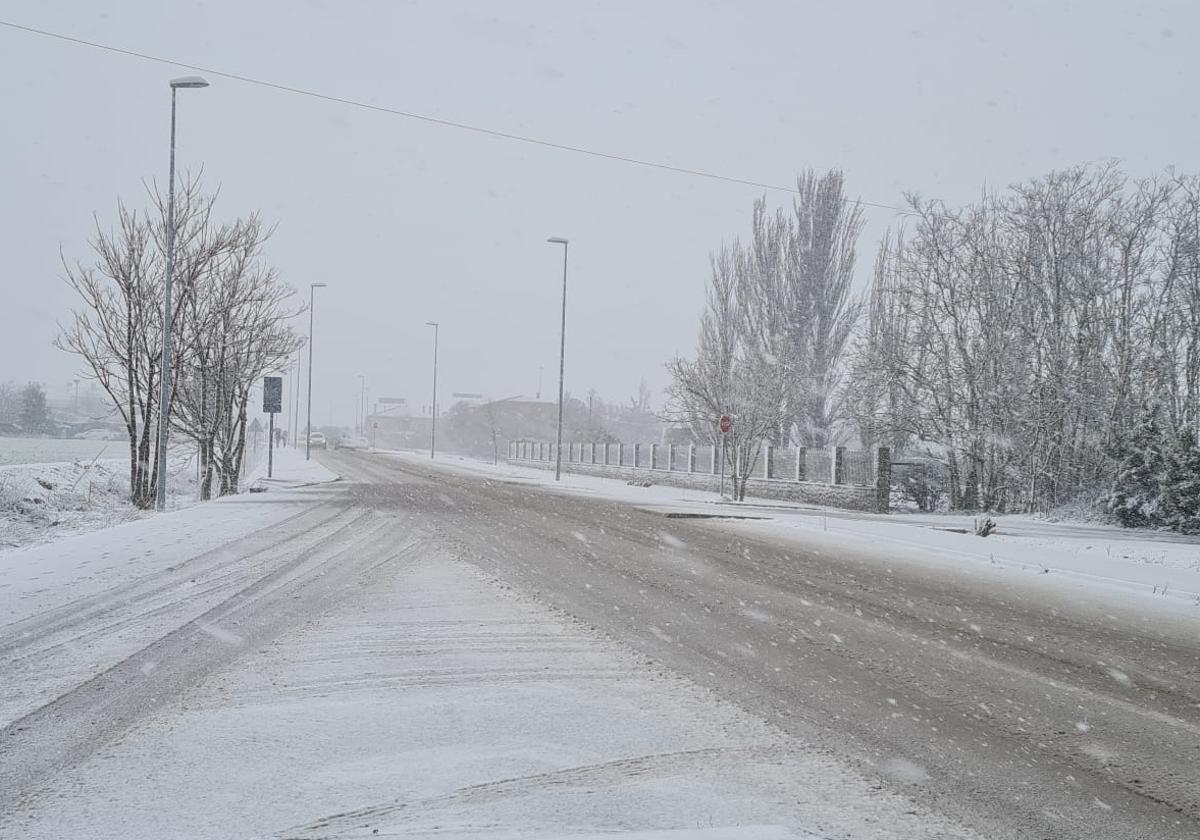 La provincia de Valladolid cubierta de nieve, en imágenes