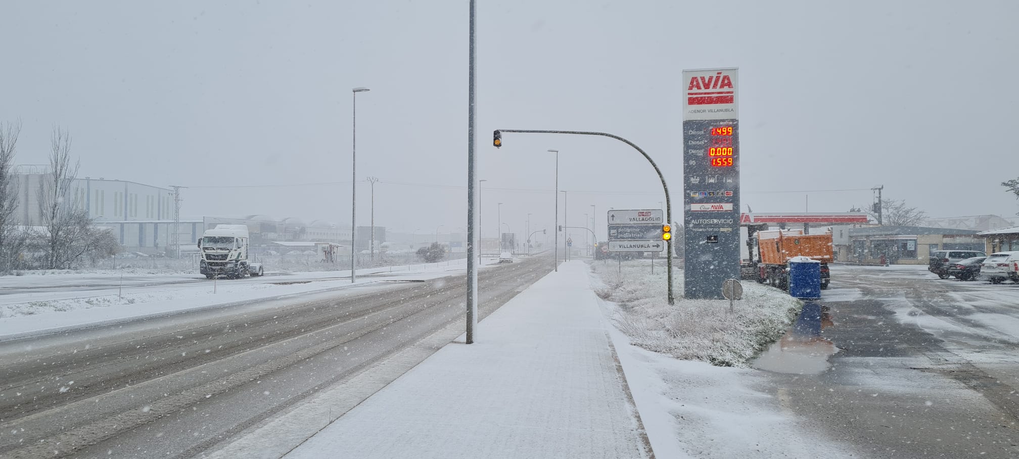 La provincia de Valladolid cubierta de nieve, en imágenes