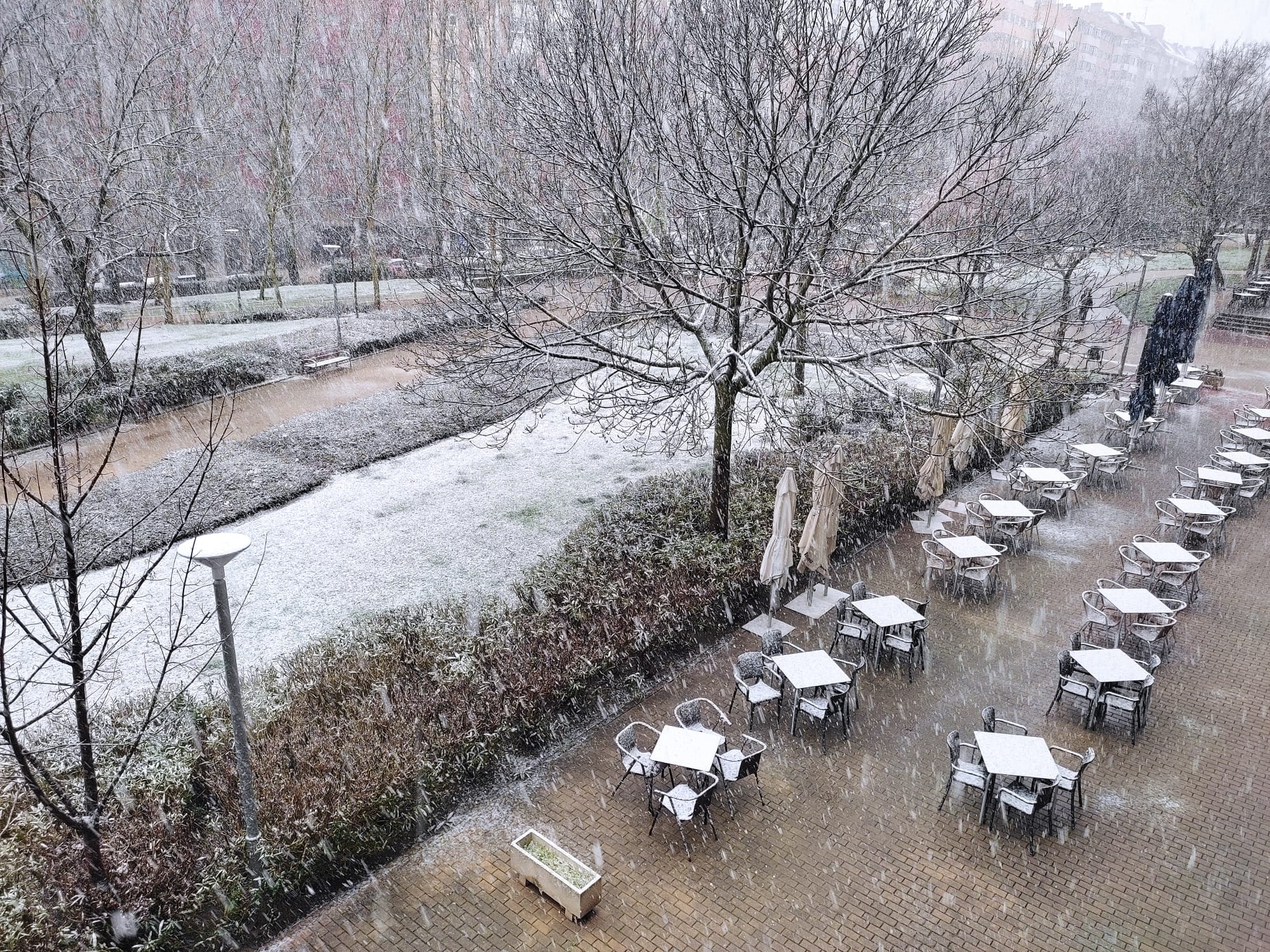 Las imágenes de Valladolid teñida de blanco por la nieve