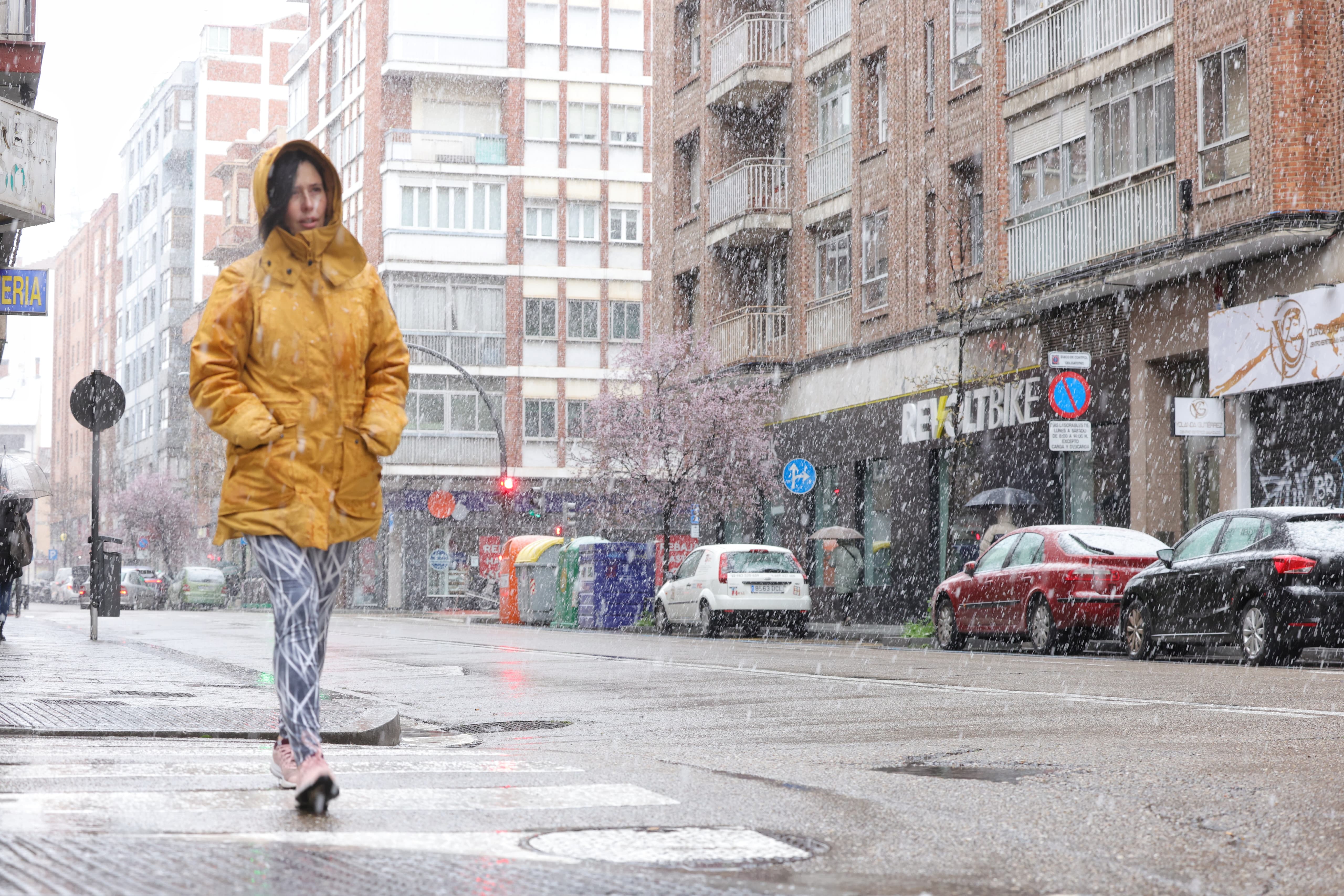 Las imágenes de Valladolid teñida de blanco por la nieve