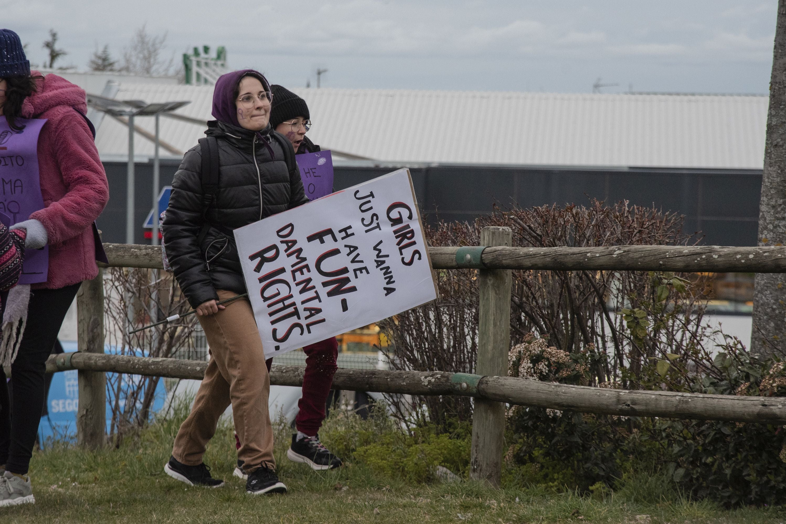 La manifestación del 8M en Segovia, en imágenes