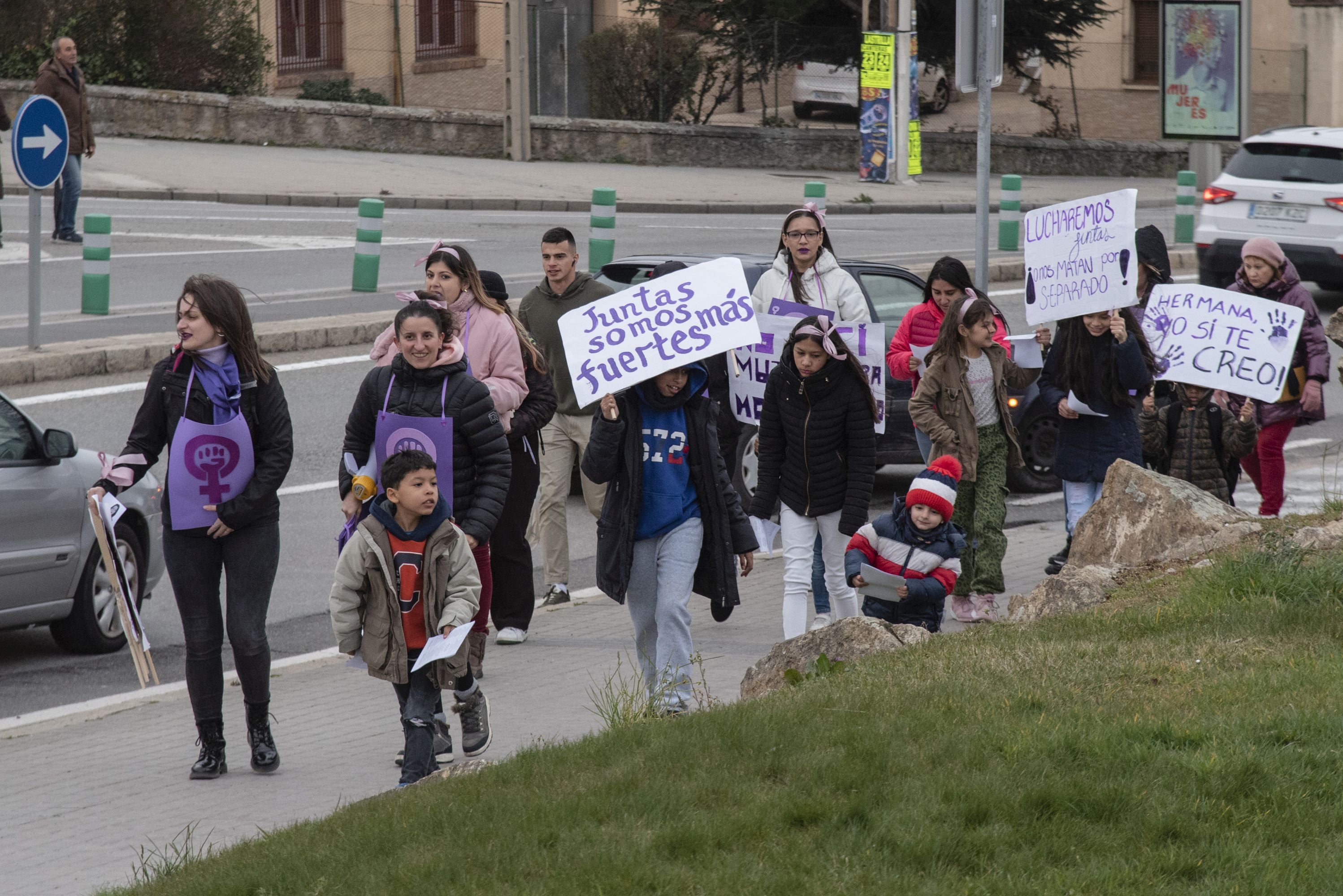 La manifestación del 8M en Segovia, en imágenes