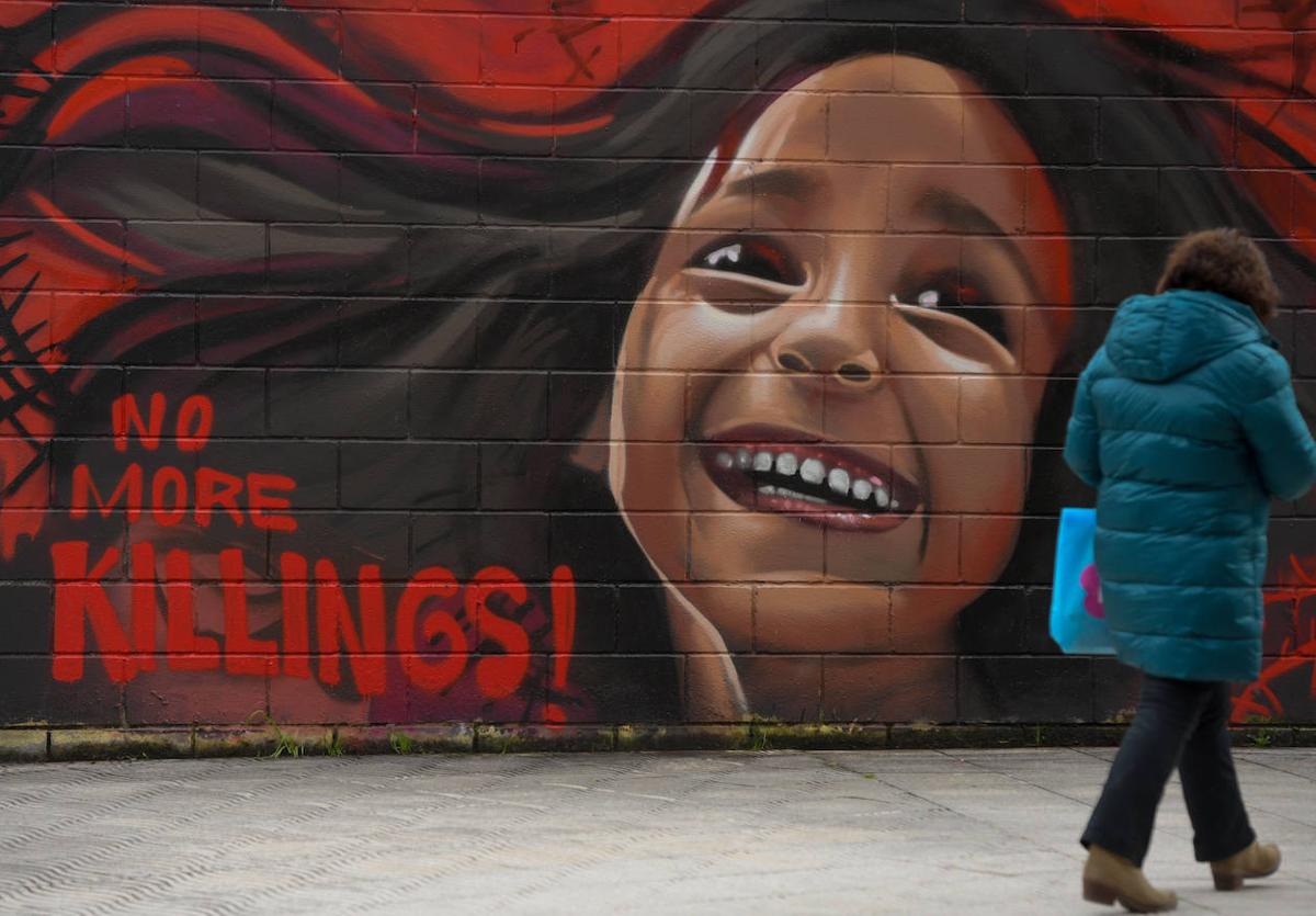 Mural reivindicativo de la igualdad entre mujeres y hombres.