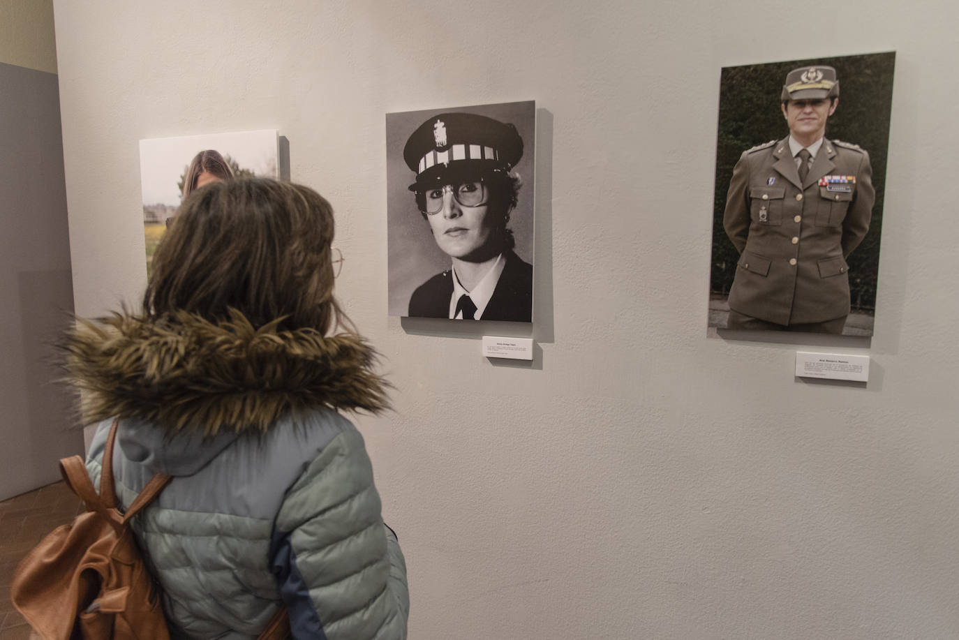 Algunas de las fotografías de mujeres segovianas expuestas.