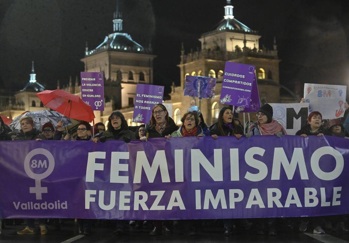 Manifestación del 8M en Valladolid.