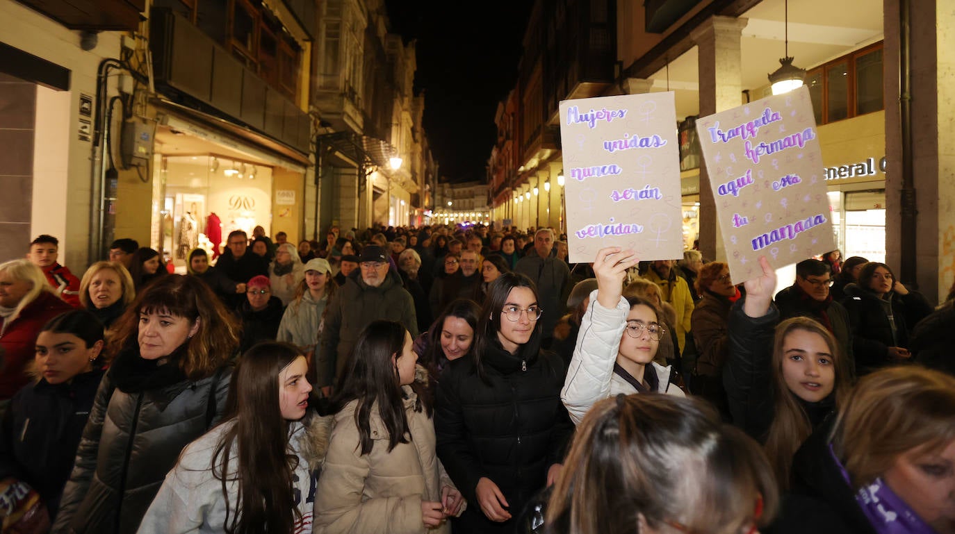 Marea palentina por el feminismo el 8M