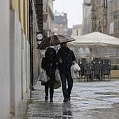 El temporal deja ya más lluvia de la prevista para todo marzo en Valladolid