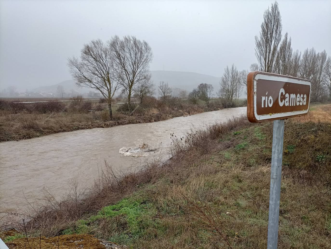 Alerta por la crecida de los ríos en Palencia