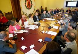 Reunión de la Mesa del Soterramiento a finales de febrero en el Ayuntamiento.