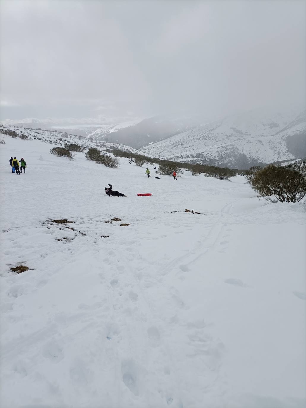 La nieve ha sido el gran atractivo turístico de Brañosera