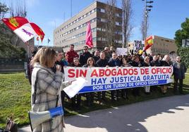 Huelga de abogados de oficio en Valladolid.
