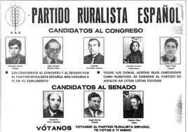 Propaganda electoral del PRE para las elecciones generales de 1979.