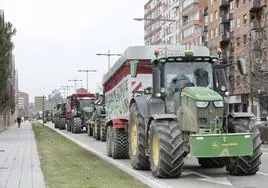 Tractorada en Valladolid.