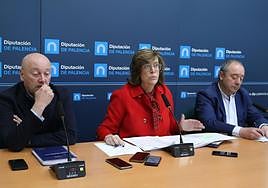 Luis Calderón, Ángeles Armisén y Jesús Tapia.