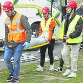 Torrecaballeros, una explosión de gas y 134 alumnos