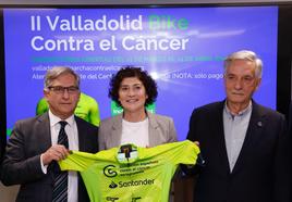 Presentación de la Valladolid Bike Contra el Cáncer, este martes.
