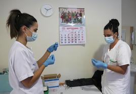 Vacunación del covid en Palencia.