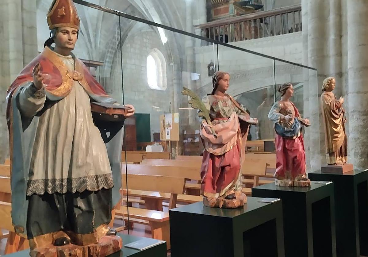 Algunas de las obras artísticas del Museo de San Pedro en Frómista.