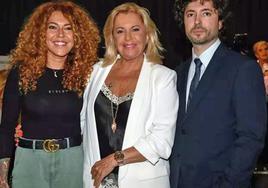 Bárbara Rey junto a sus hijos Sofía Cristo y Ángel Cristo Jr. en una imagen de archivo.