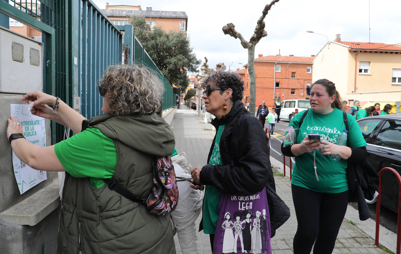 Marcha por la educación pública en Palencia