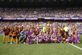 La fiesta del fútbol femenino de Valladolid, en imágenes