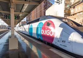 Un tren de Ouigo, en la estación de Alicante, uno de los destinos disponibles desde Valladolid.