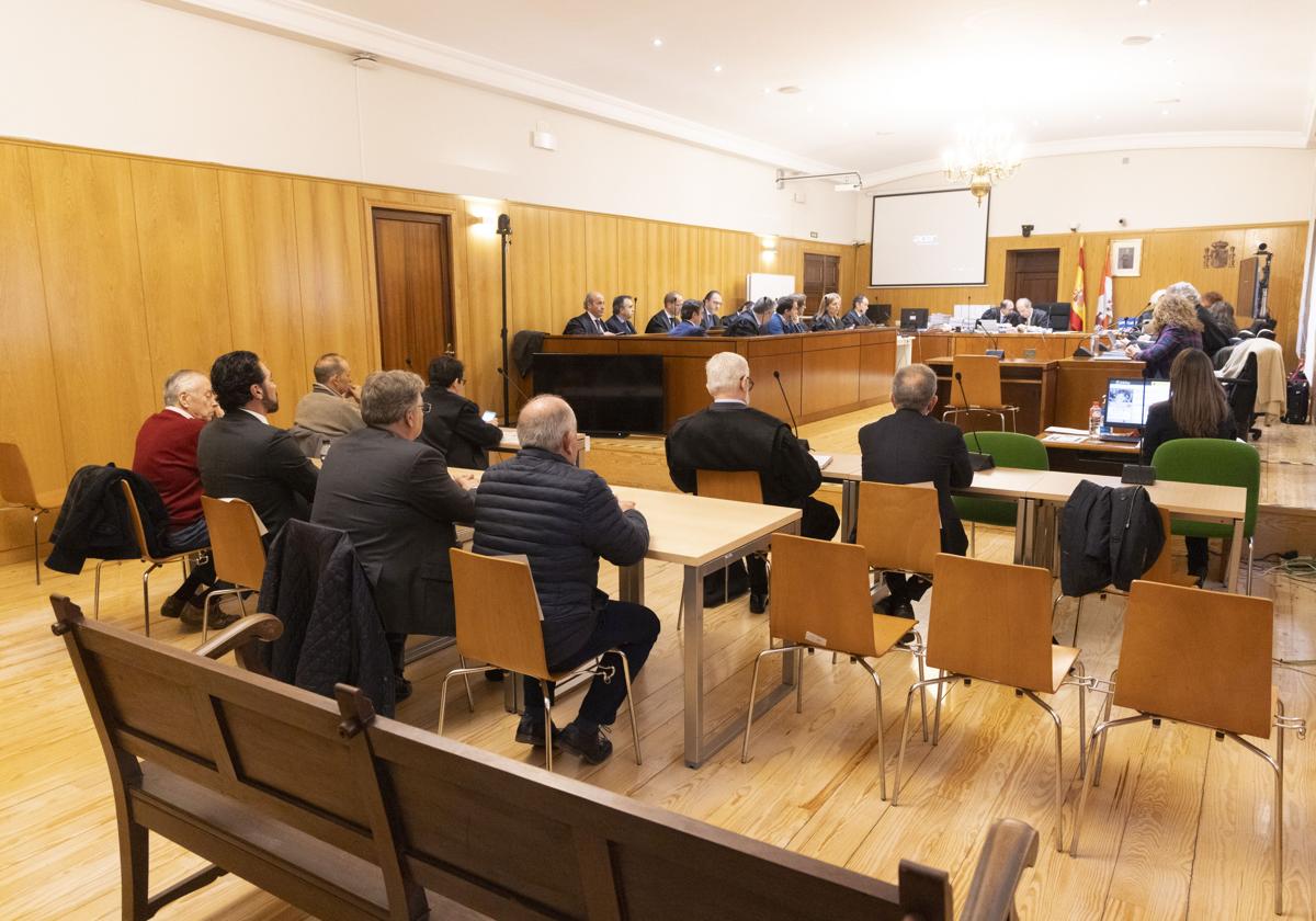 Imagen de archivo de la primera sesión del juicio de la Perla Negra en la Audiencia de Valladolid.