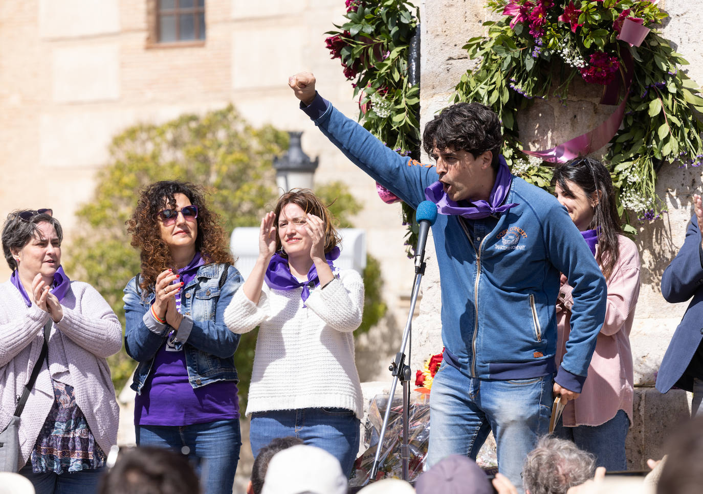 Juan Gascón, en Villalar de los Comuneros.