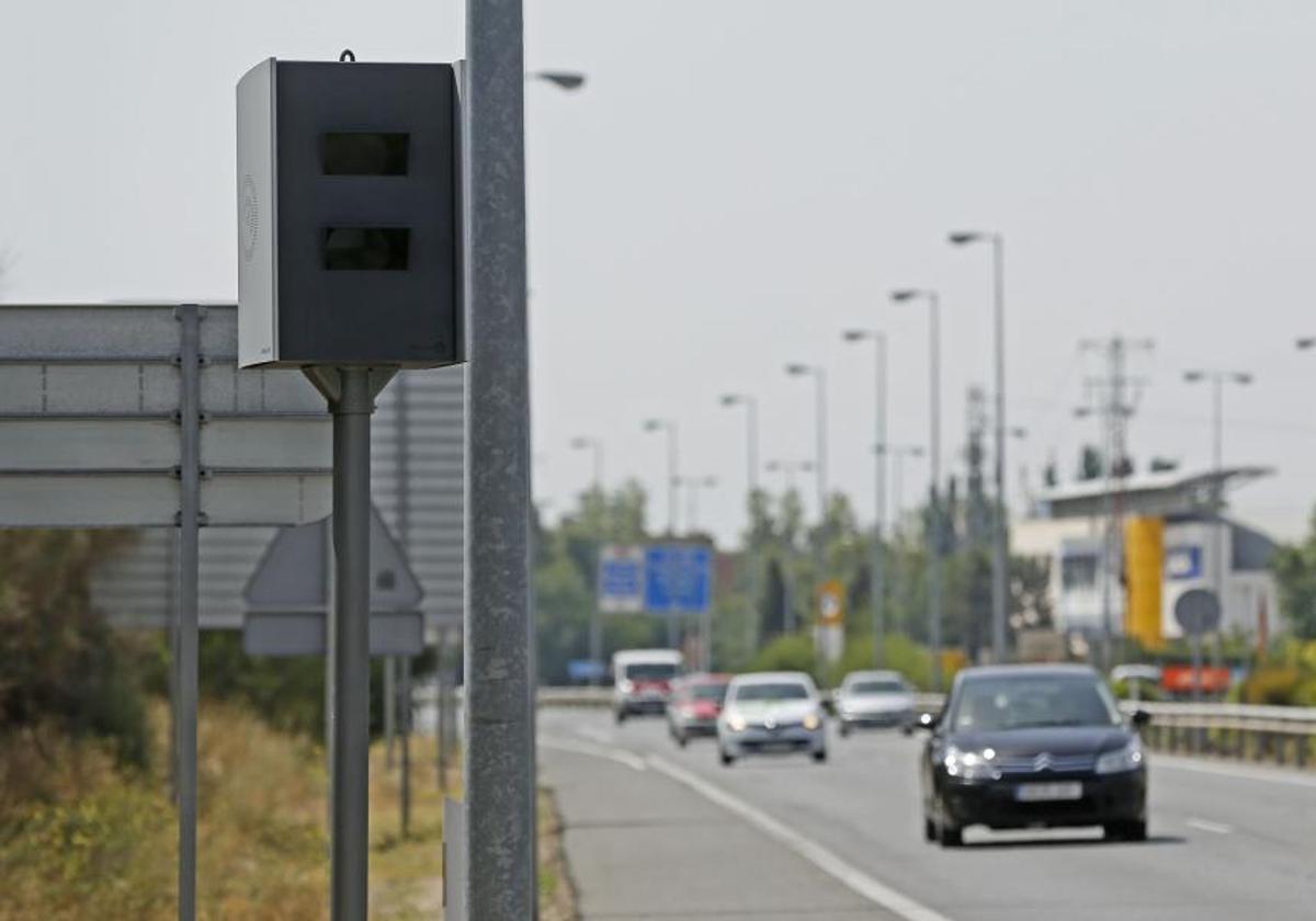 Radar de la carretera de Madrid, en Valladolid.