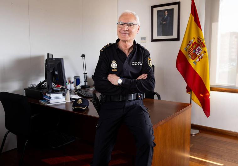 El inspector jefe Antonio González Clavero, días antes de su jubilación.