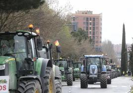 Tractorada por Valladolid del pasado 15 de marzo.