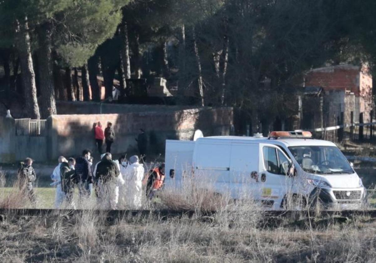 Zona donde fue hallado el cuerpo sin vida de Esther López en febrero de 2022.