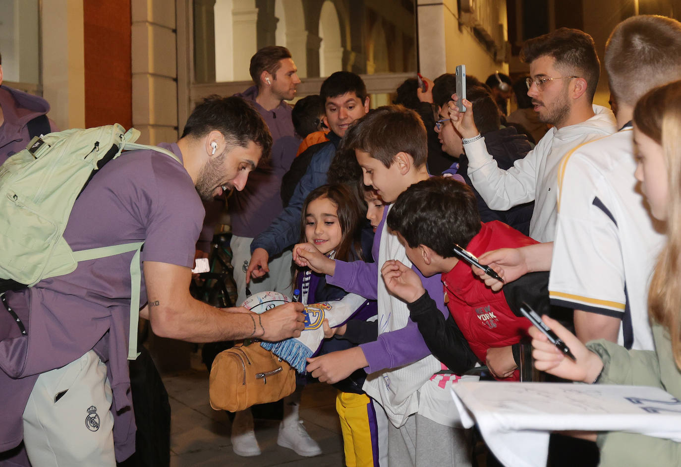 Expectación en Palencia a la llegada del Real Madrid