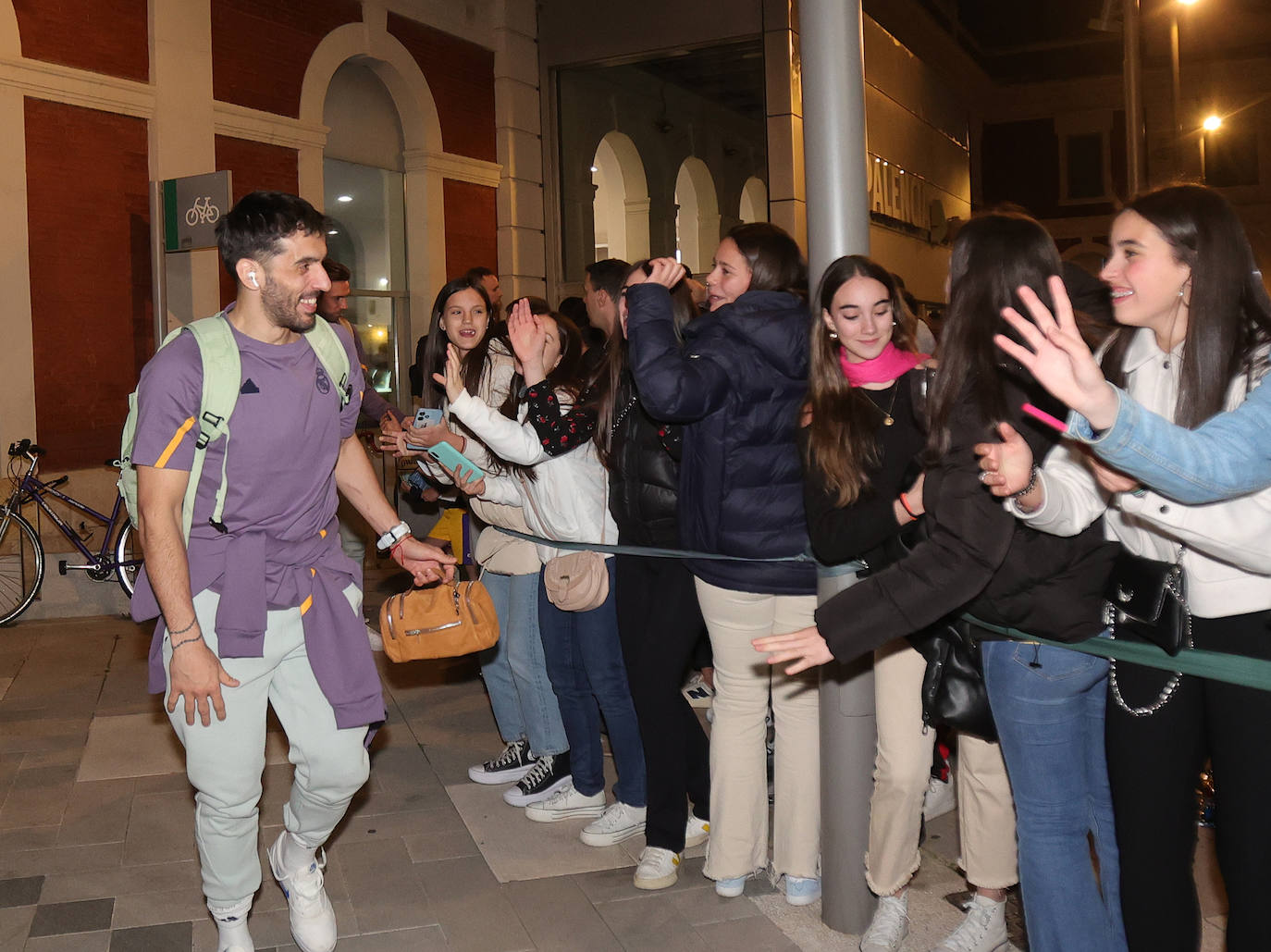 Expectación en Palencia a la llegada del Real Madrid