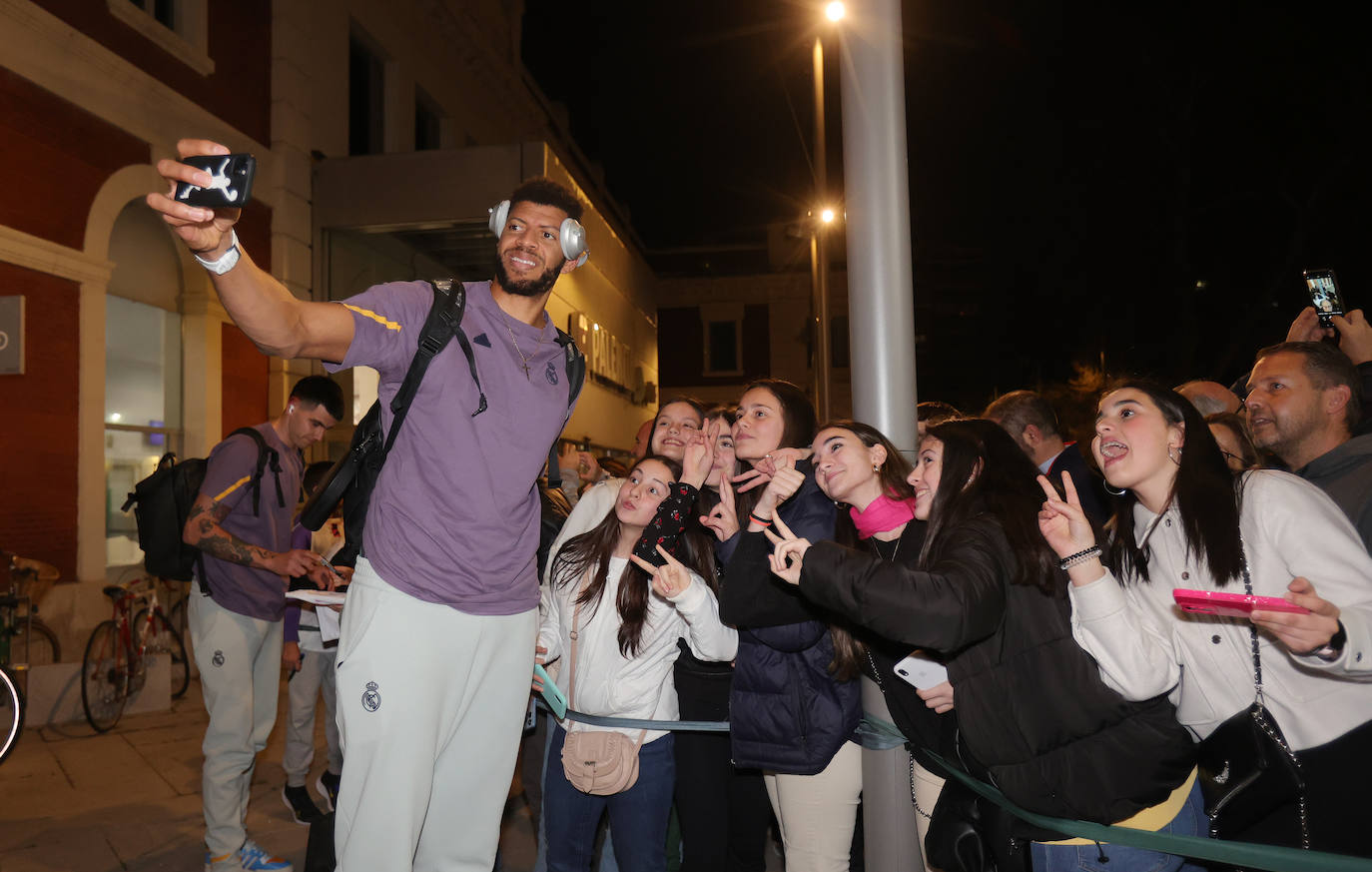 Expectación en Palencia a la llegada del Real Madrid