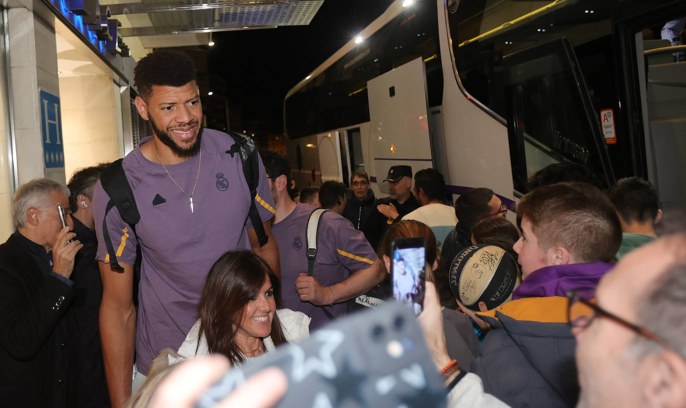 Expectación en Palencia a la llegada del Real Madrid