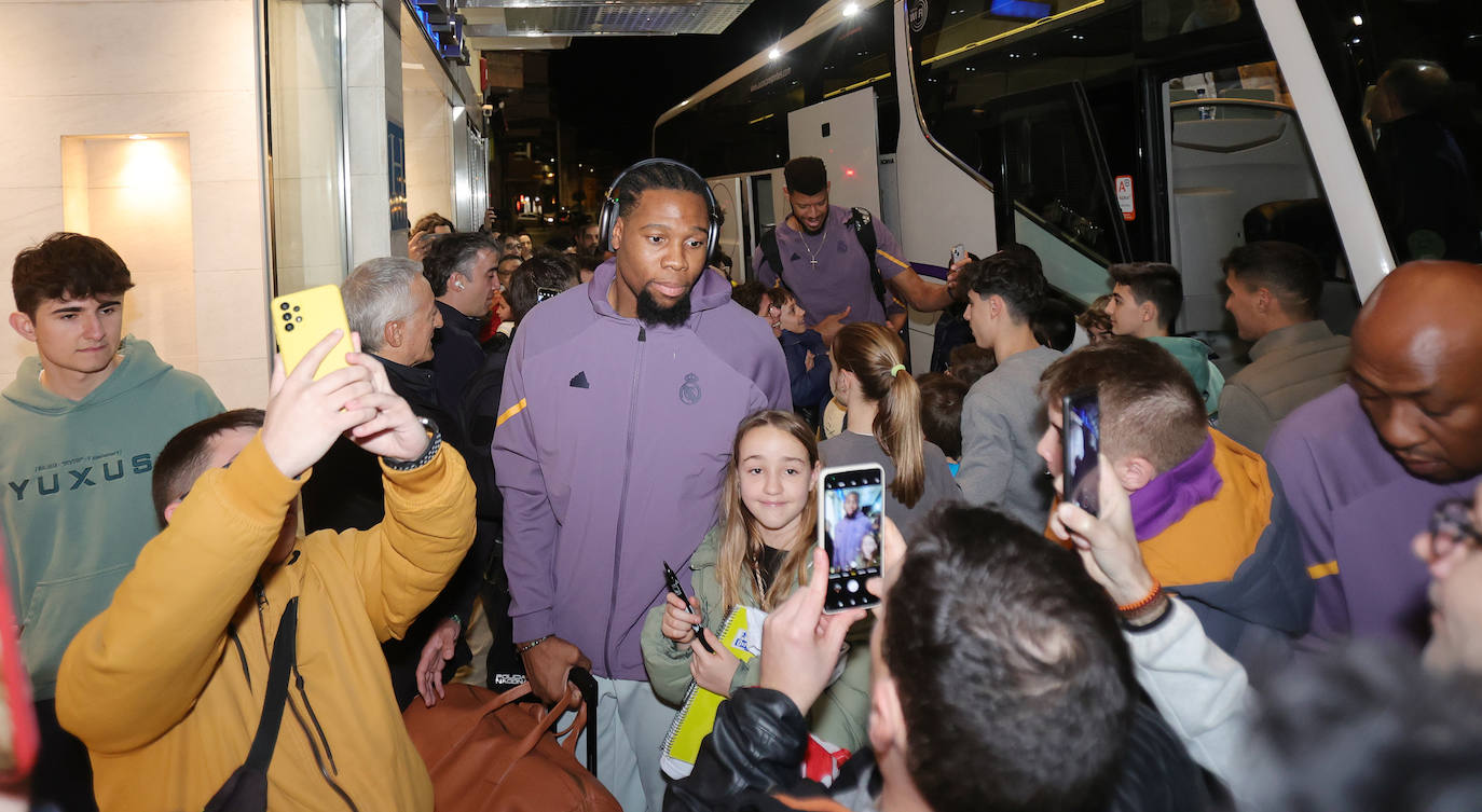 Expectación en Palencia a la llegada del Real Madrid