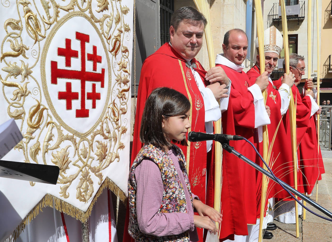 Jesús entra triunfante en la Plaza Mayor de Palencia