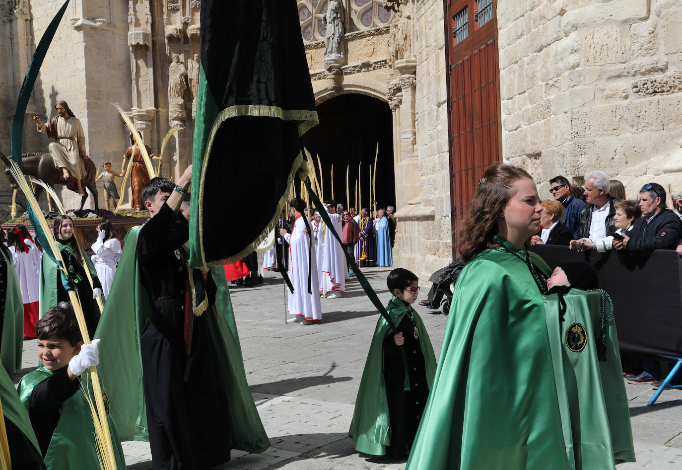 Jesús entra triunfante en la Plaza Mayor de Palencia