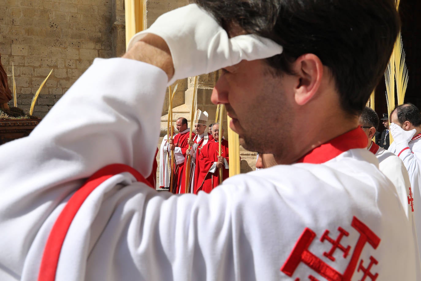 Jesús entra triunfante en la Plaza Mayor de Palencia