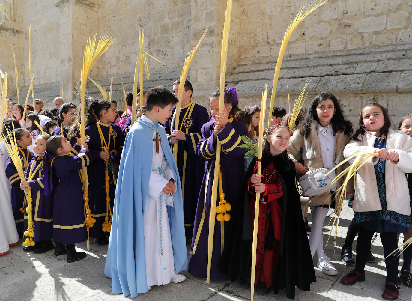 Jesús entra triunfante en la Plaza Mayor de Palencia